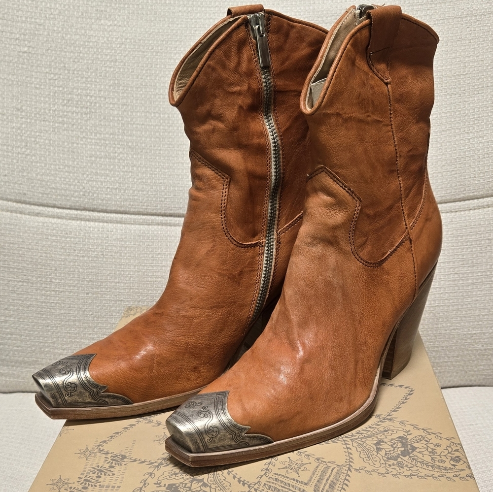 Free People Brayden Western Boot Tan
